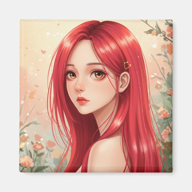 Imán A beautiful girl exuding grace in nature (Frente)