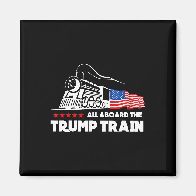Imán A bordo del tren de Trump 2024 (Frente)