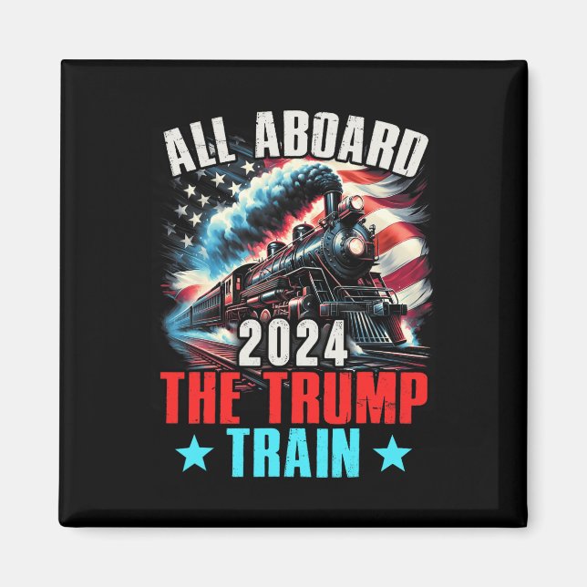 Imán A Bordo Del Tren Trump 2024 Trump 2024 (Frente)