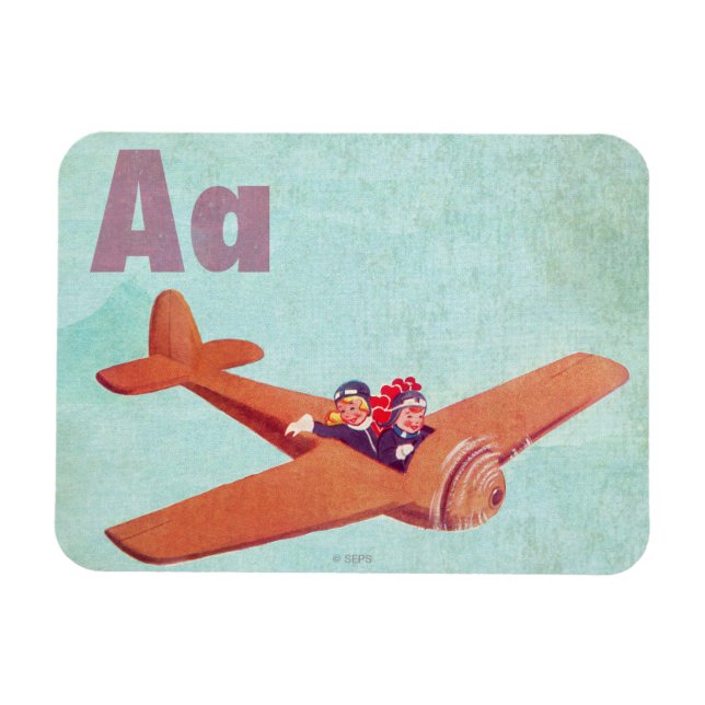 Imán A es para avión (Horizontal)
