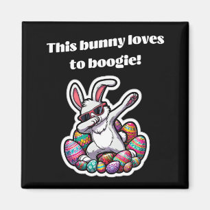 Imán ¡A este conejito le encanta el boogie!