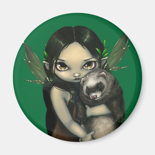 Imán "A Ferret and His Fairy" Magnet (Frente)