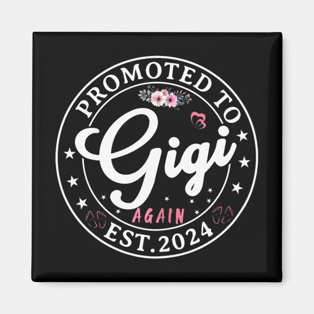 Imán A Gigi de nuevo Est 2024 Anuncio de embarazo  (Frente)