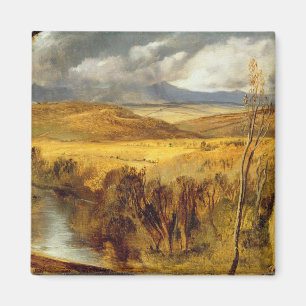 Imán A Highland Landscape, c.1825-35 (aceite a bordo)