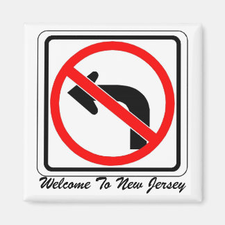Imán a la izquierda, bienvenidos a Nueva Jersey