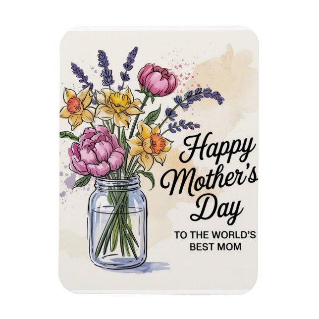 Imán A la mejor mamá del mundo (Vertical)