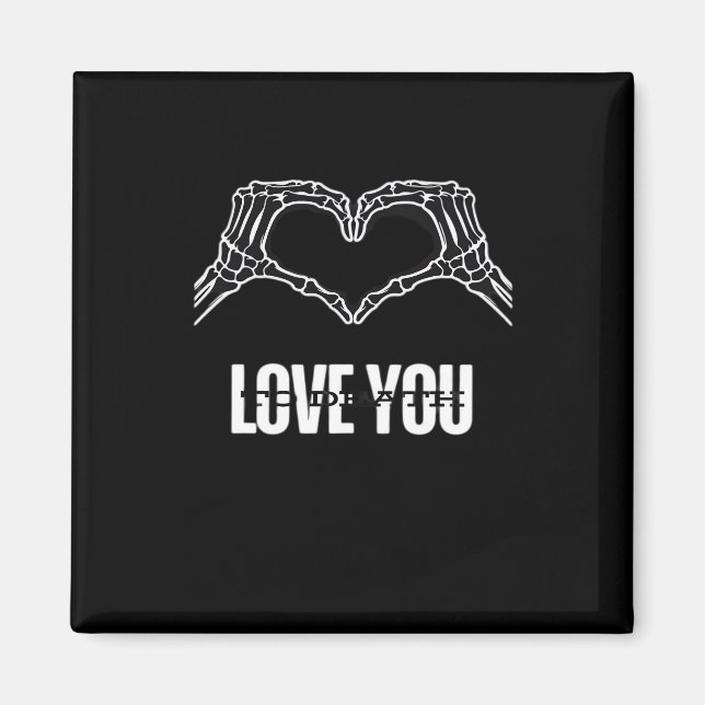 Imán A la muerte - Skeleton Heart Hands Classic (Frente)