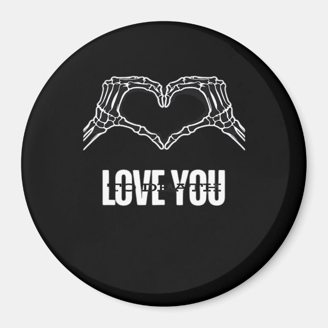 Imán A la muerte - Skeleton Heart Hands Classic (Frente)