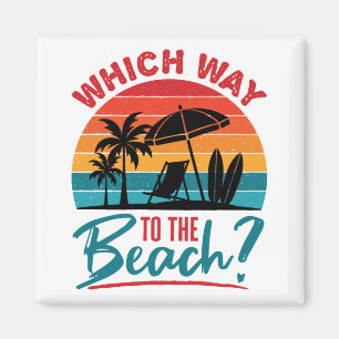 Imán A la playa Cute Summer Beach Lover