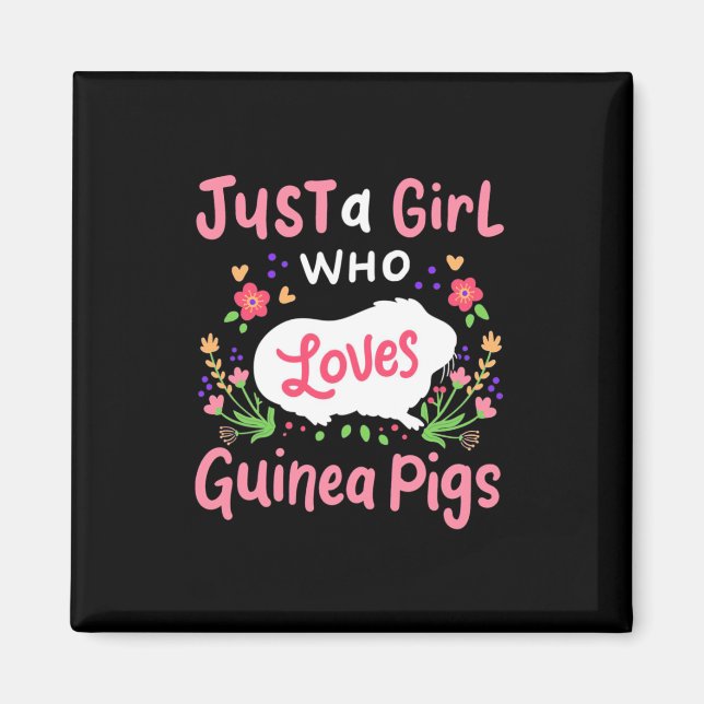 Imán A Lady Who Loves Guinea Pigs (Frente)
