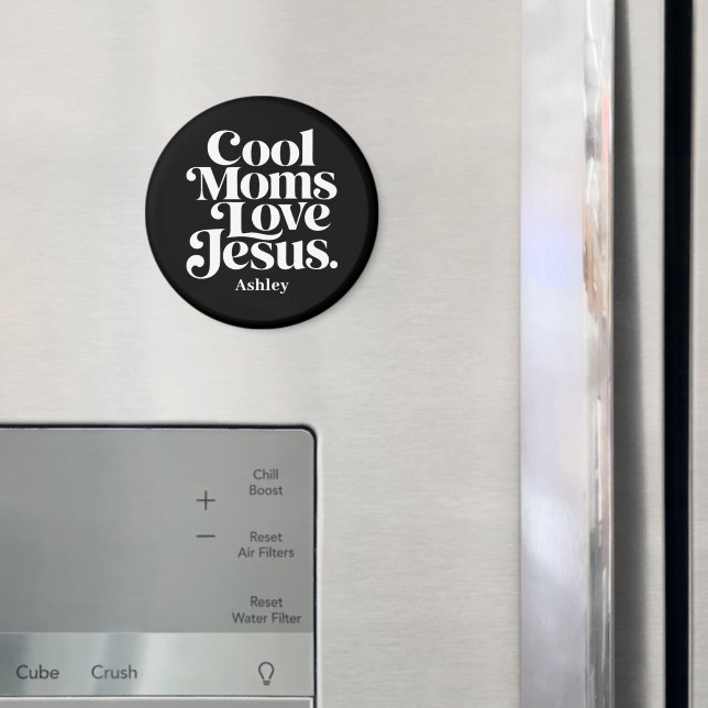 Imán A las mamás geniales les encanta Jesús (In situ (nevera))