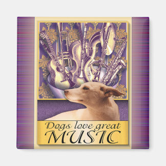 Imán A los perros les encanta la gran MÚSICA