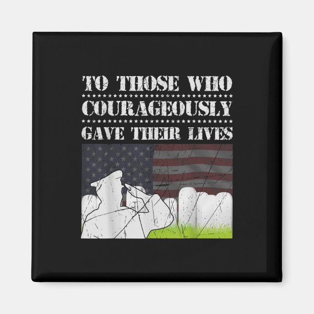 Imán A Los Que Valientemente Dieron Su Vida Memoria (Frente)