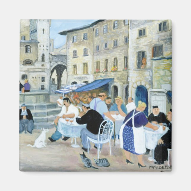 Imán A mediodía en la Plaza del Mercado Toscana (Frente)