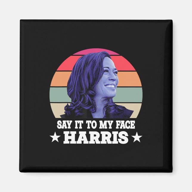 Imán A Mi Cara Kamala Harris 2024 Cita 3 (Frente)