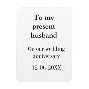 Imán A mi esposo aniversario de bodas agregar nombre fe
