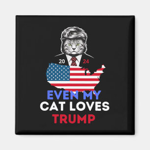 Imán A mi gato le encanta Trump 2024 1