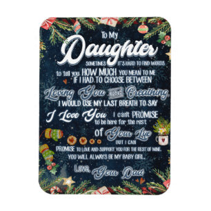 Imán A Mi Hija, Regalo, Navidades Carta A La Hija