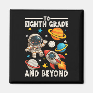 Imán A octavo grado y más allá Astronauta divertido de
