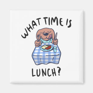 Imán ¿A qué hora es el almuerzo?