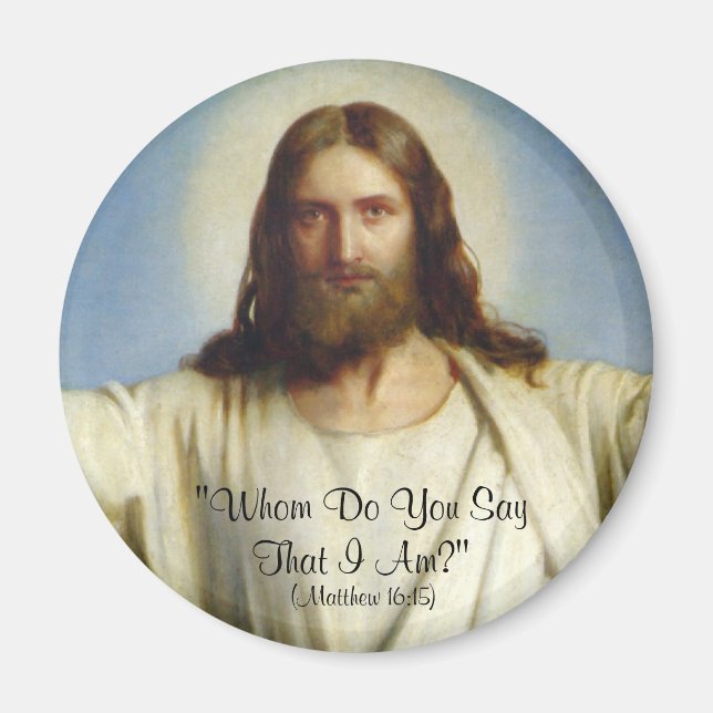 Imán "A Quién Dices Que Soy" Personalizado Magnet (Frente)