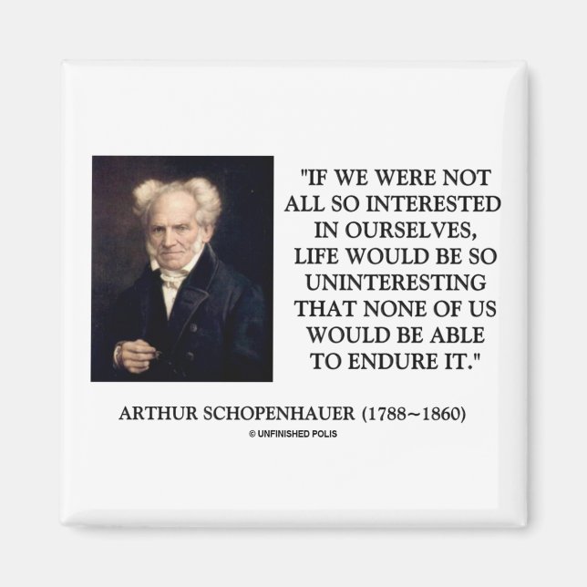 Imán A Schopenhauer Le Interesa Cita De Nosotros Mismos (Frente)