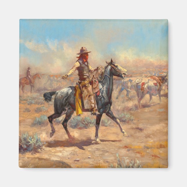 Imán A través del Alkali, 1904 por Charles Marion Russe (Frente)