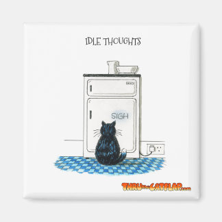 Imán A Través Del Magnet Cat Flap - "Idle Thoughts"