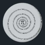 Imán A Twist of Pi Click Customize to Change Grey Color<br><div class="desc">A Pi symbol and solution in a graphic spiral fashion presented on a silver grey background you can easily customize to the color of your choice. Please make sure to customize the color for the front and the back of products with two sides or multiple elements. Easily change the color...</div>