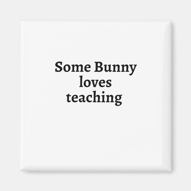 Imán A un conejito le encanta enseñar (Frente)