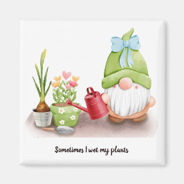 Imán A veces mojo mis plantas engulliendo lata roja