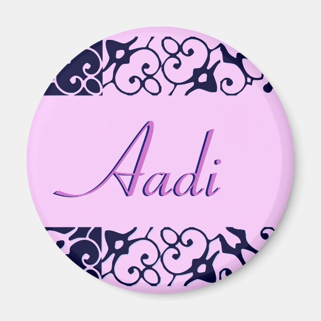 Imán Aadi Designer Name Magnet (Frente)