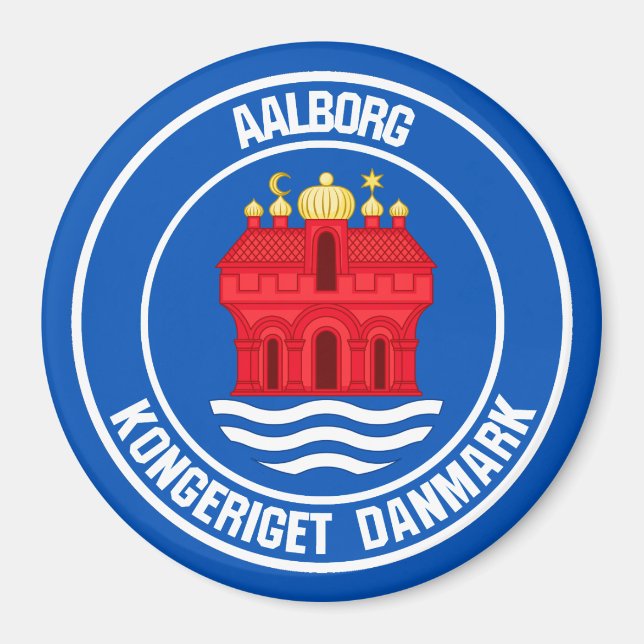 Imán Aalborg Round Emblem (Frente)