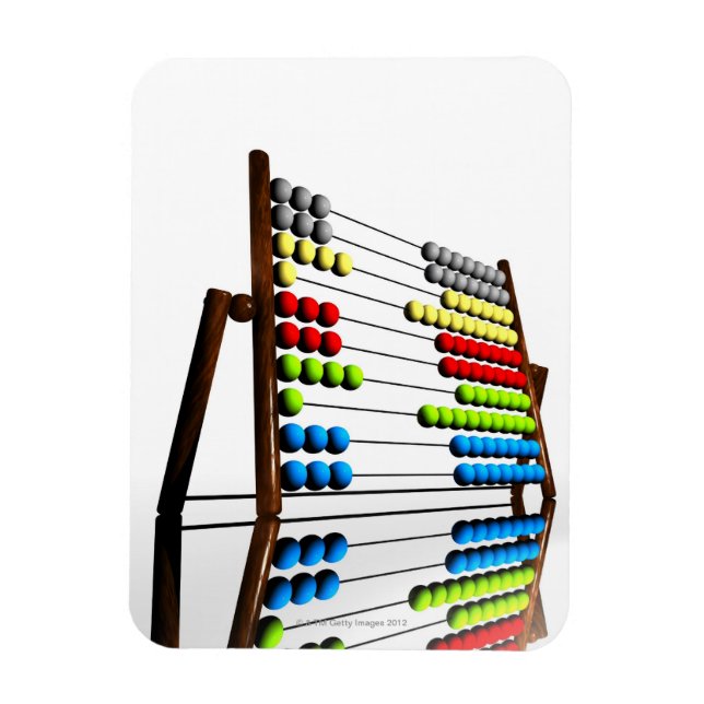 Imán Abacus, arte informático. (Vertical)