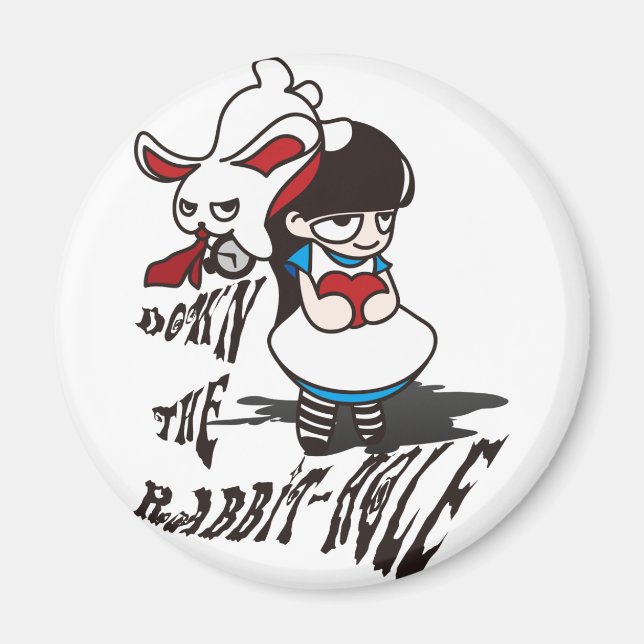 Imán Abajo el agujero de conejo (Frente)