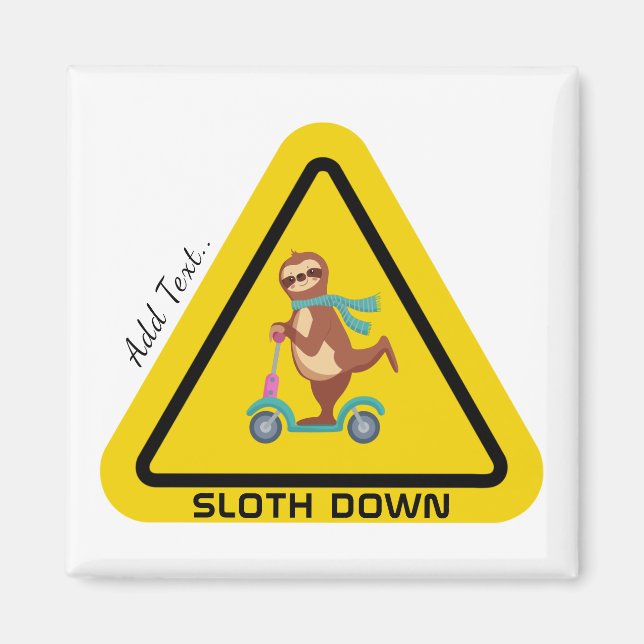 Imán Abajo | Funny Sloding Riding Scooter Template (Frente)