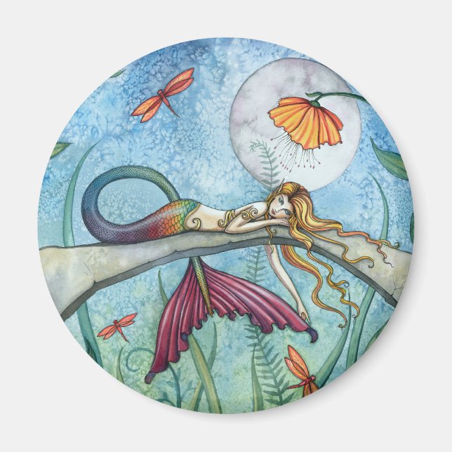 Imán Abajo por el arte de la sirena de estanques (Frente)