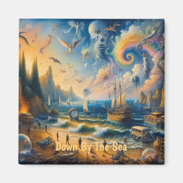 Imán Abajo por el mar: Un paisaje costero surrealista