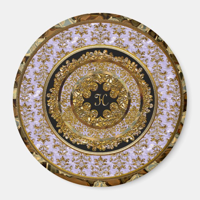 Imán Abbigail Edeline Monograma Victoriano (Frente)