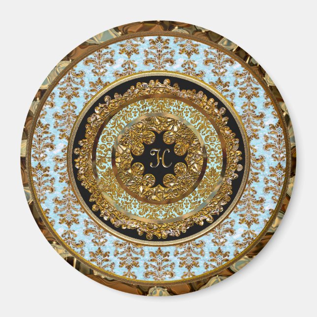 Imán Abbigail Robineau Victorian Monogram Magnet (Frente)