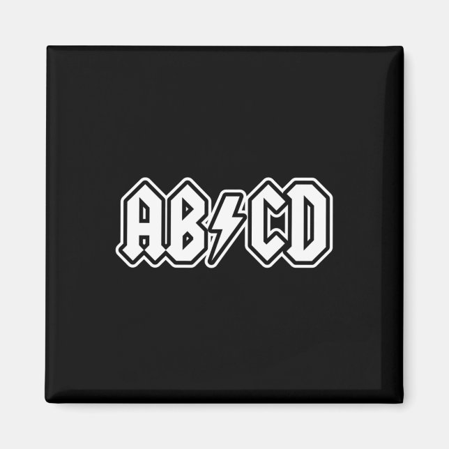 Imán Abcd Divertido De Vuelta A La Escuela De Profesore (Frente)