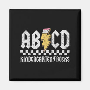 Imán Abcd Kindergarten Rocks Pencil Lightning Profesore