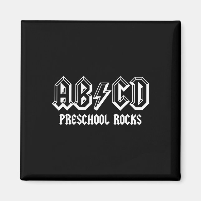 Imán Abcd Rocks vuelve al cole Preescolar Rocks diverti (Frente)