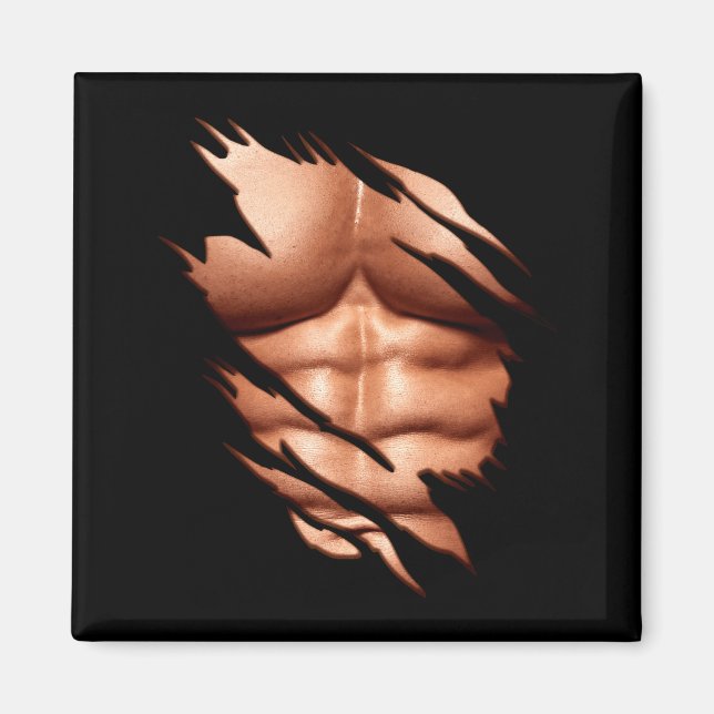 Imán Abdominales Rotos Clic Divertido  (Frente)