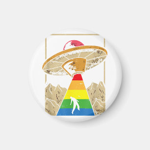 Imán Abducción de Alien Orgullo Gay Gaylien Lgbt