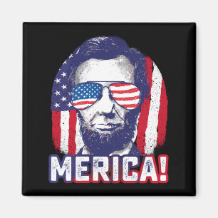 Imán Abe lincoln América divertido 4 de julio usa patri