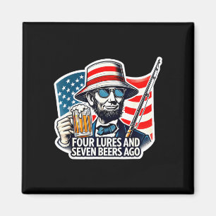 Imán Abe lincoln cuatro señuelos siete cervezas atrás p