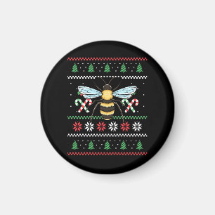 Imán Abeja Animal Abeja Navidad Fea