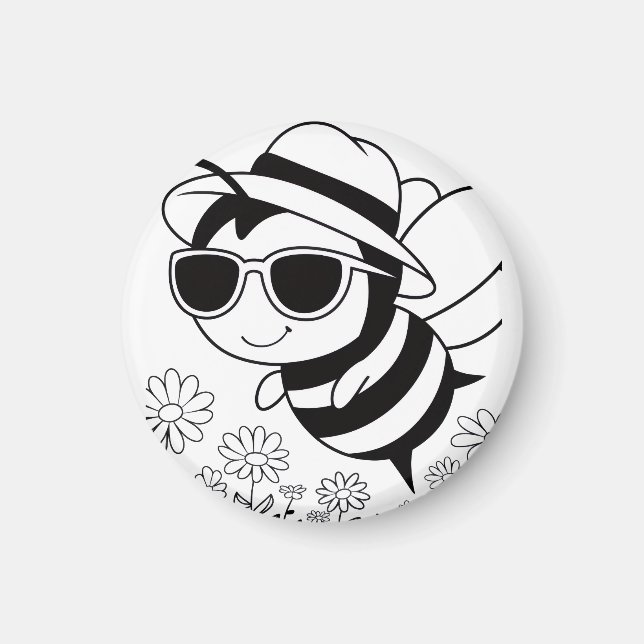 Imán Abeja Cool (Frente)