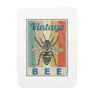 Imán Abeja de estilo vintage Reina miel apicultura